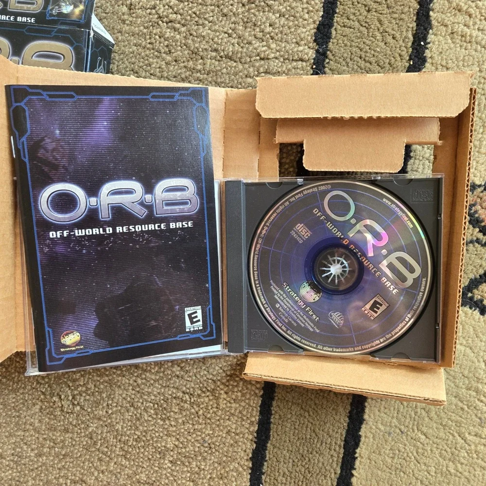 ORB Off-World Resource Base PC Game Big Box Strategy First 2002 RTS Sci-Fi